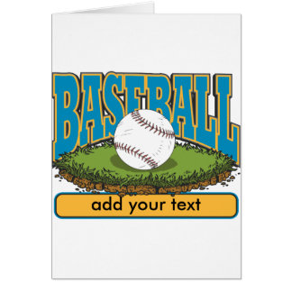 Custom Baseball Add Text Cards