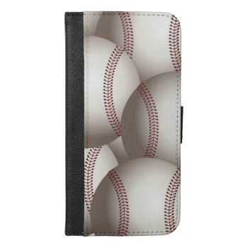 Custom Baseball Apple Iphone 6/6s Wallet Case by visionsoflife at Zazzle