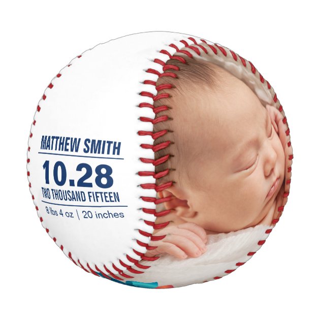 baseball baby announcement