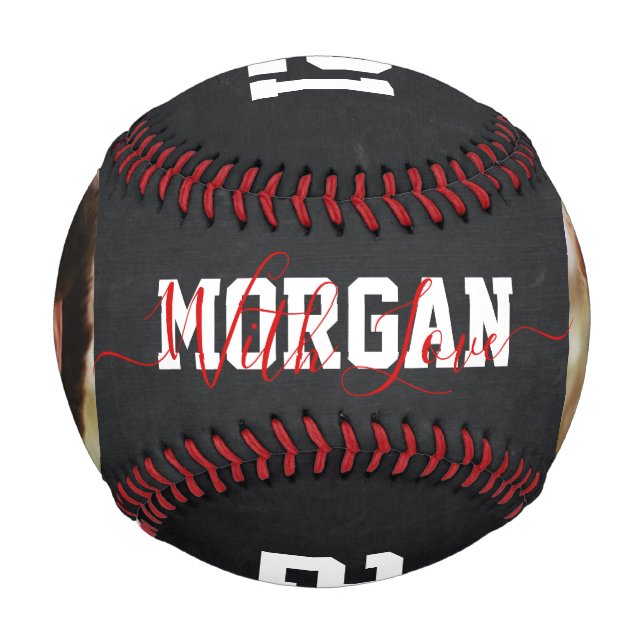 Custom Baseball Birthday Personalized Photo Gift (Front)