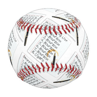 CUSTOM BASEBALL - BOURBON LOVERS SHOPPING LIST