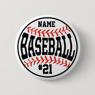 Custom Baseball Button Baseball Team Player Button