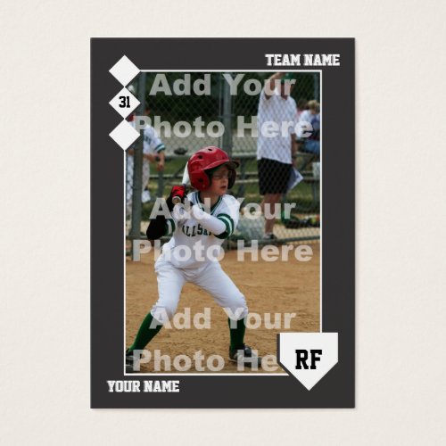 Custom Baseball Card Business Card