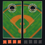 Custom Baseball Field | Tournament family & teams Cornhole Set<br><div class="desc">Bring the excitement of baseball to your next family gathering, company picnic, or outdoor event with this custom baseball-themed cornhole set! Featuring a vibrant baseball field design and the title "Anderson Family Cornhole Tournament", this set is perfect for baseball fans of all ages. Personalize it with your own family name,...</div>