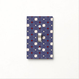 Custom Baseball Light Switch Cover