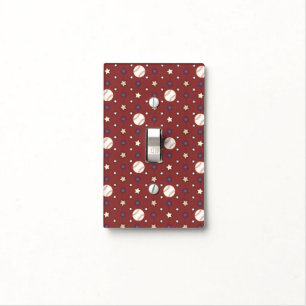 Custom Baseball Light Switch Cover