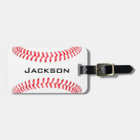 Custom Baseball Luggage Tags