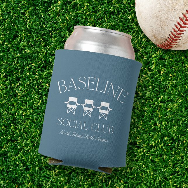 Custom Baseball Mom Baseline Social Club Can Cooler (Creator Uploaded)