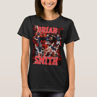 Custom Baseball Mom Player Photo Name Gift T-Shirt