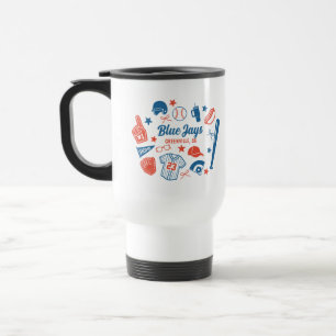 Custom Baseball Mom Proud Softball Mama Game Day Travel Mug