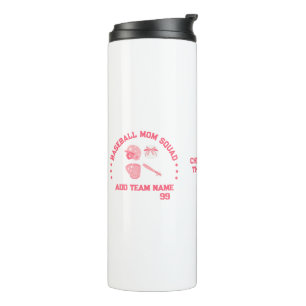 Custom Baseball Mom Squad Thermal Tumbler Gift