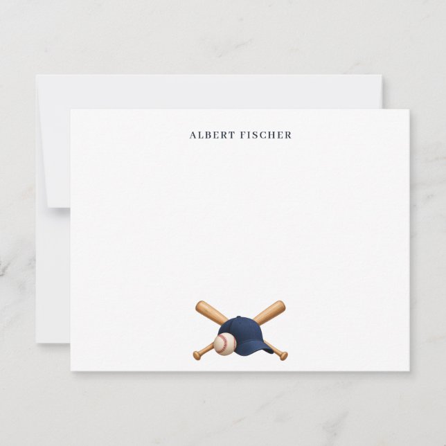 Custom Baseball Note Card (Front)