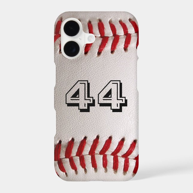 Custom Baseball Number Art – High-Def Sports Photo Case-Mate iPhone Case (Back)