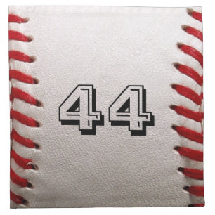 Custom Baseball Number Art – High-Def Sports Photo Cloth Napkin