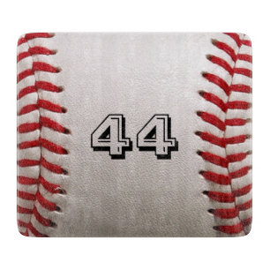 Custom Baseball Number Art – High-Def Sports Photo Cutting Board