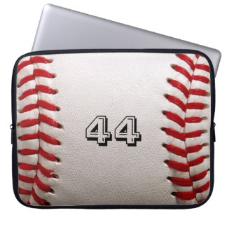 Custom Baseball Number Art – High-Def Sports Photo Laptop Sleeve