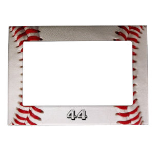 Custom Baseball Number Art – High-Def Sports Photo Magnetic Frame