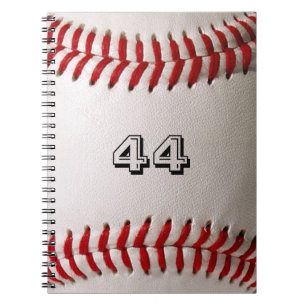 Custom Baseball Number Art – High-Def Sports Photo Notebook