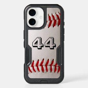 Custom Baseball Number Art – High-Def Sports Photo iPhone 16 Case