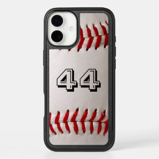 Custom Baseball Number Art – High-Def Sports Photo iPhone 16 Plus Case