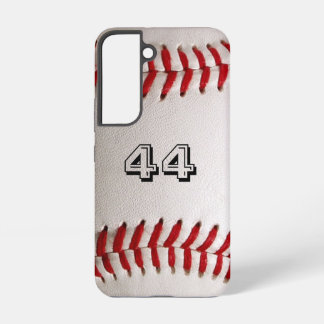 Custom Baseball Number Art – High-Def Sports Photo Samsung Galaxy S22 Case