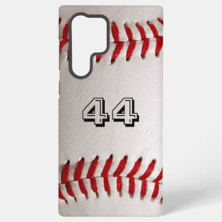 Custom Baseball Number Art – High-Def Sports Photo Samsung Galaxy S22 Ultra Case