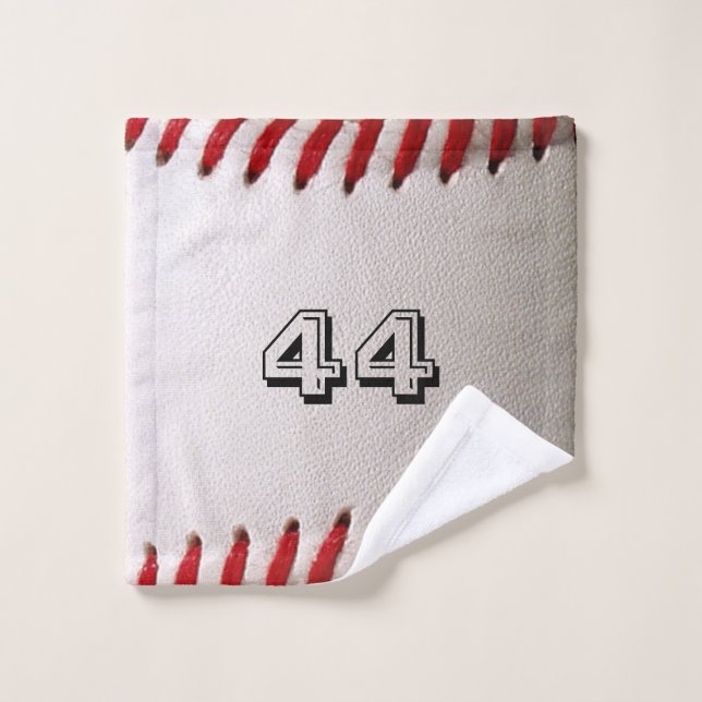 Custom Baseball Number Art – High-Def Sports Photo Wash Cloth (Wash Cloth)
