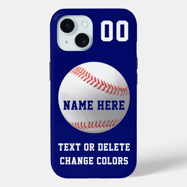 Custom Baseball Phone Cases, New to Older Phones, Case-Mate iPhone Case (Back)