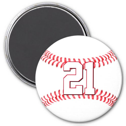 Custom Baseball Player NumberLetters Sports Team Magnet