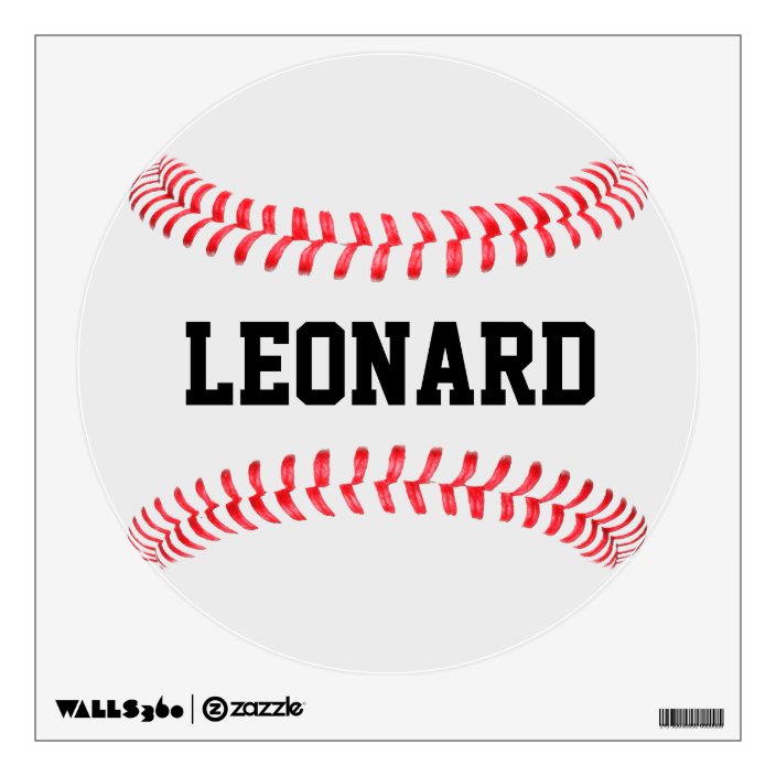 Custom Baseball Round Wall Decal