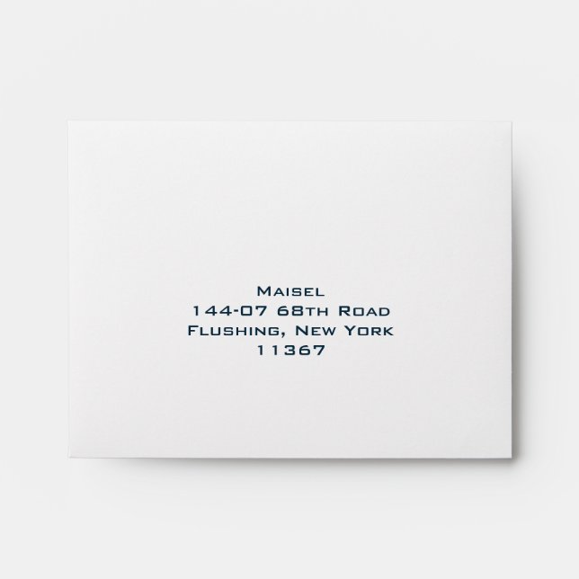 Custom Baseball RSVP Envelope (Front)