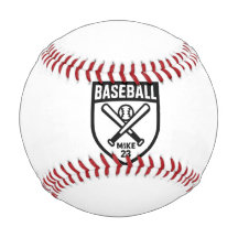 Custom Baseball Shield Logo Personalized Name & Nu