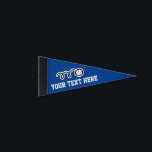 Custom baseball sports pennants for fans<br><div class="desc">Custom baseball sports pennants for fans. Cool personalized design. Blue or custom color.</div>