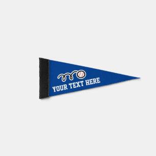 Custom baseball sports pennants for fans