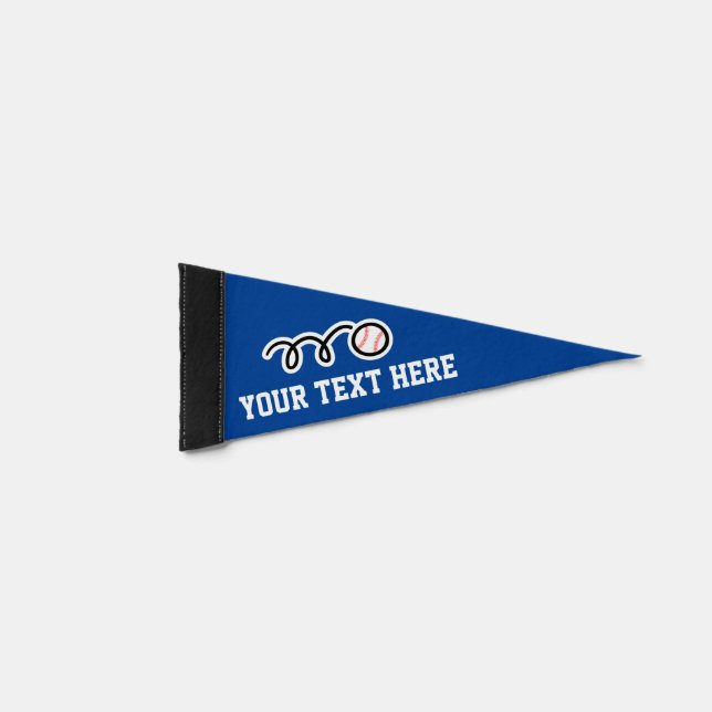 Custom baseball sports pennants for fans (Front)