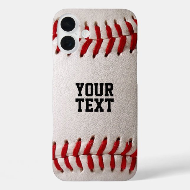 Custom Baseball Stitches & Leather Sports Graphic Case-Mate iPhone Case (Back)