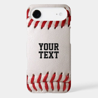 Custom Baseball Stitches & Leather Sports Graphic iPhone 17 Air Case
