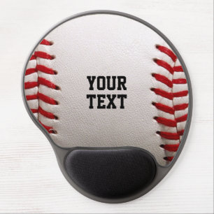 Custom Baseball Stitches & Leather Sports Graphic Gel Mouse Pad