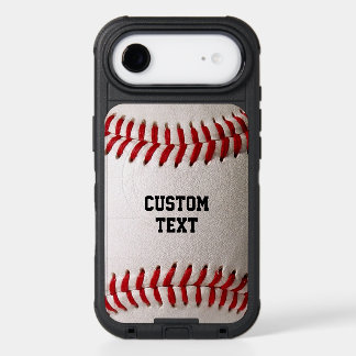 Custom Baseball Stitches & Leather Sports Graphic iPhone 17 Air Case