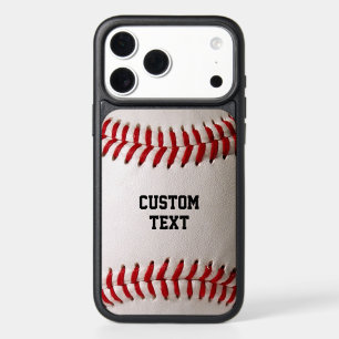 Custom Baseball Stitches & Leather Sports Graphic iPhone 17 Pro Max Case