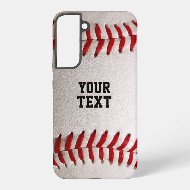 Custom Baseball Stitches & Leather Sports Graphic Samsung Galaxy Case (Back)
