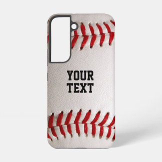 Custom Baseball Stitches & Leather Sports Graphic Samsung Galaxy S22 Case