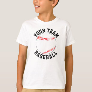 Custom Baseball Team Name, Player & Jersey Number T-Shirt