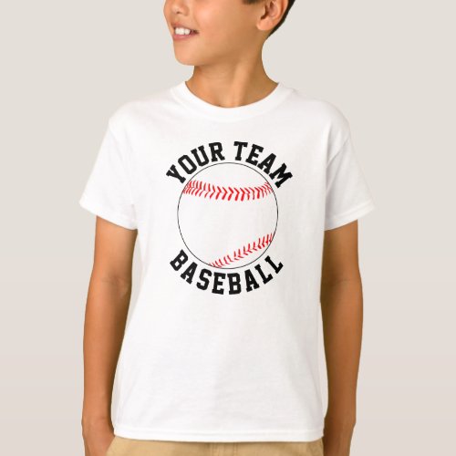 Custom Baseball Team Name Player  Jersey Number T_Shirt