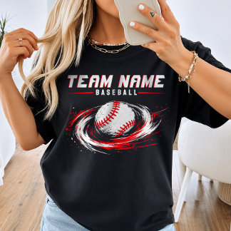 Custom Baseball Team, Personalized Player Name T-Shirt