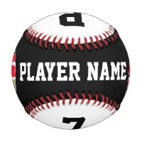 Custom Baseball Team, Player Name, Photo & Number, Zazzle