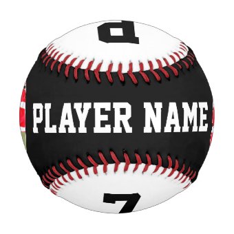 Custom Baseball Team, Player Name, Photo & Number | Zazzle