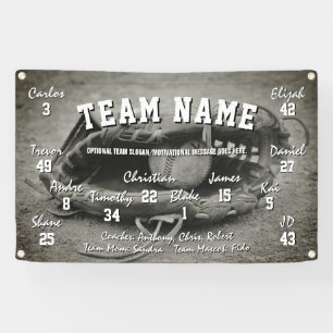 Custom Baseball Team Spirit Banner