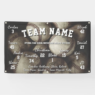 Custom Baseball Team Spirit Banner