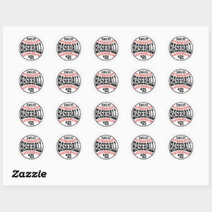 Custom Baseball Team Stickers Baseball Player